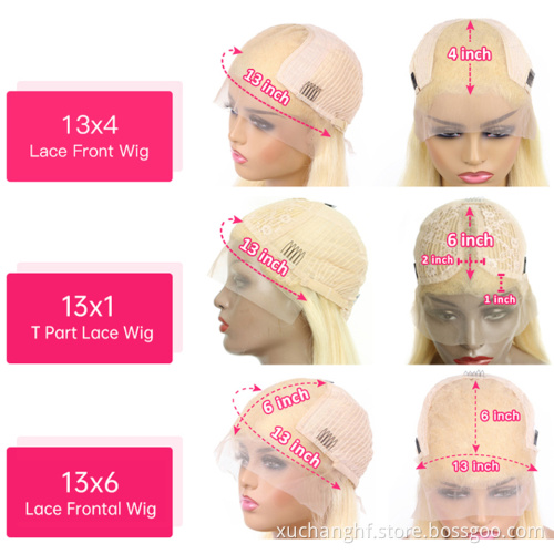 180 200 Density Pre Pluck Blonde 613 Hd Full Lace Wig Human Hair Unprocessed Cuticle Aligned Hd Deep Wave Lace Frontal Wig